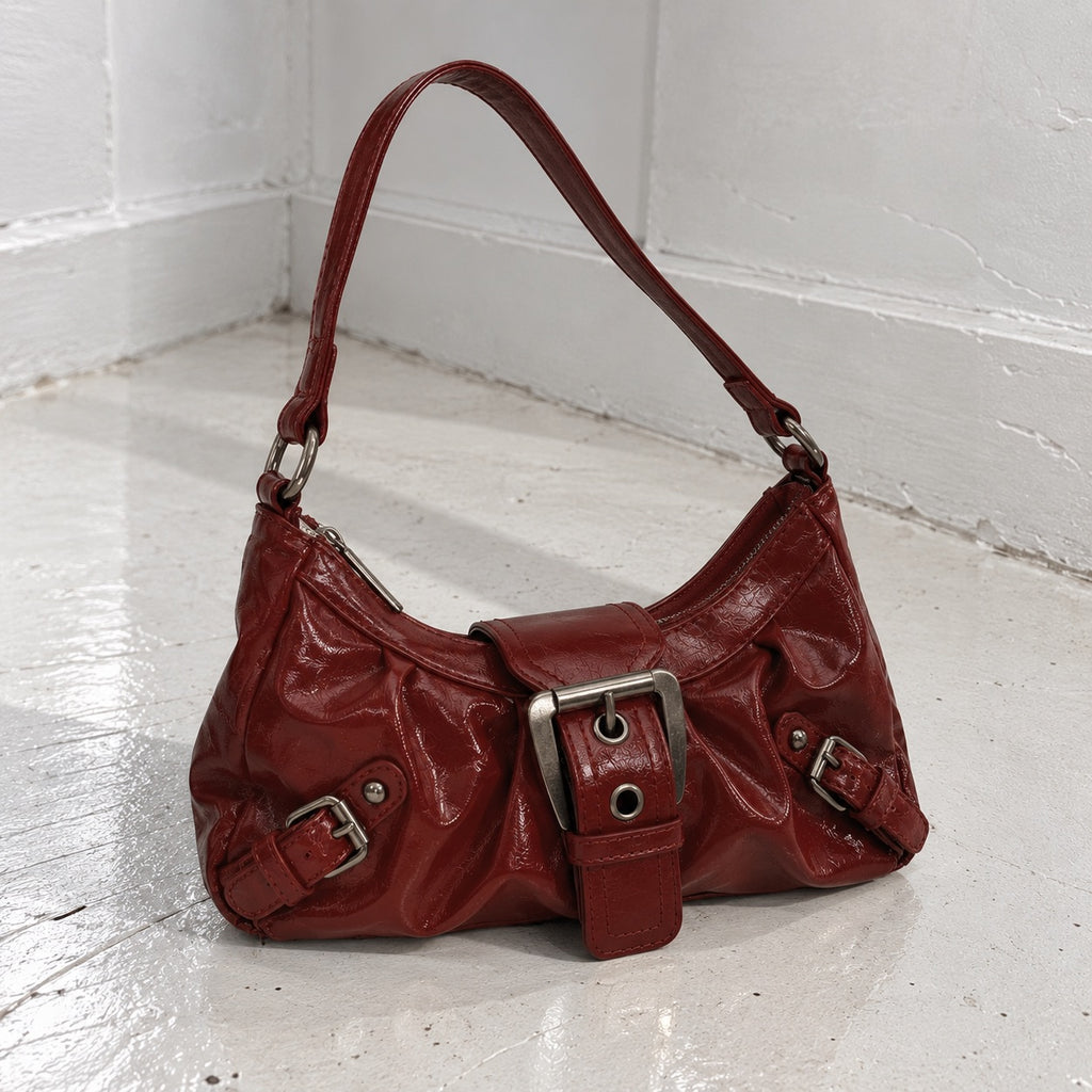 Chic Burgundy Shoulder Bag