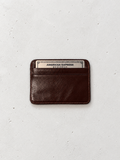 Minimalist Brown Rounded Cardholder