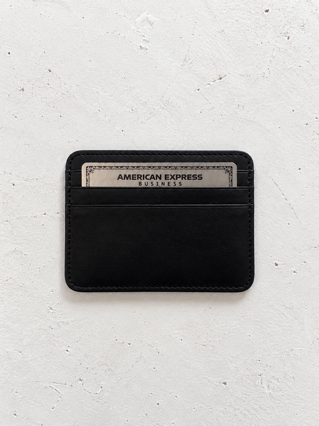 Minimalist Black Rounded Cardholder