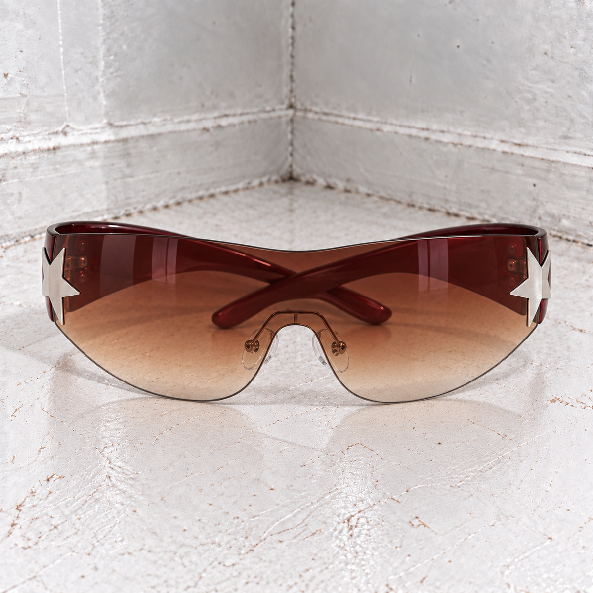 Y2K Star Sunglasses - Chestnut