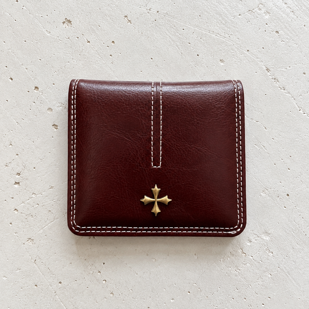 Burgundy Cross Wallet