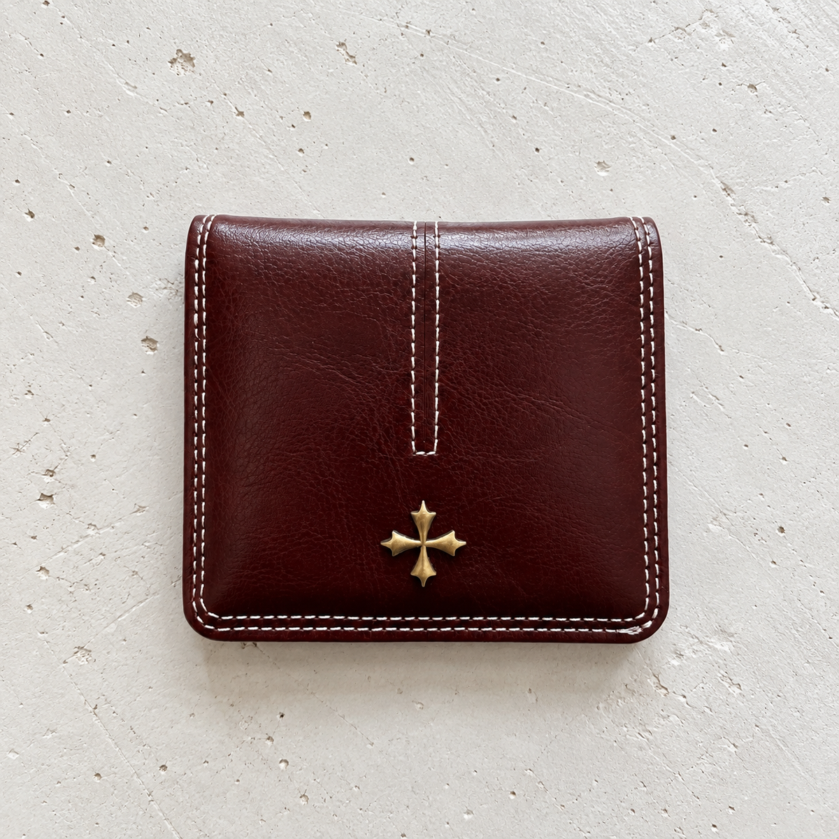 Burgundy Cross Wallet
