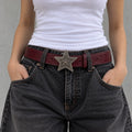 Vintage Western Star Buckle Belt