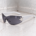 Y2K Star Sunglasses - White