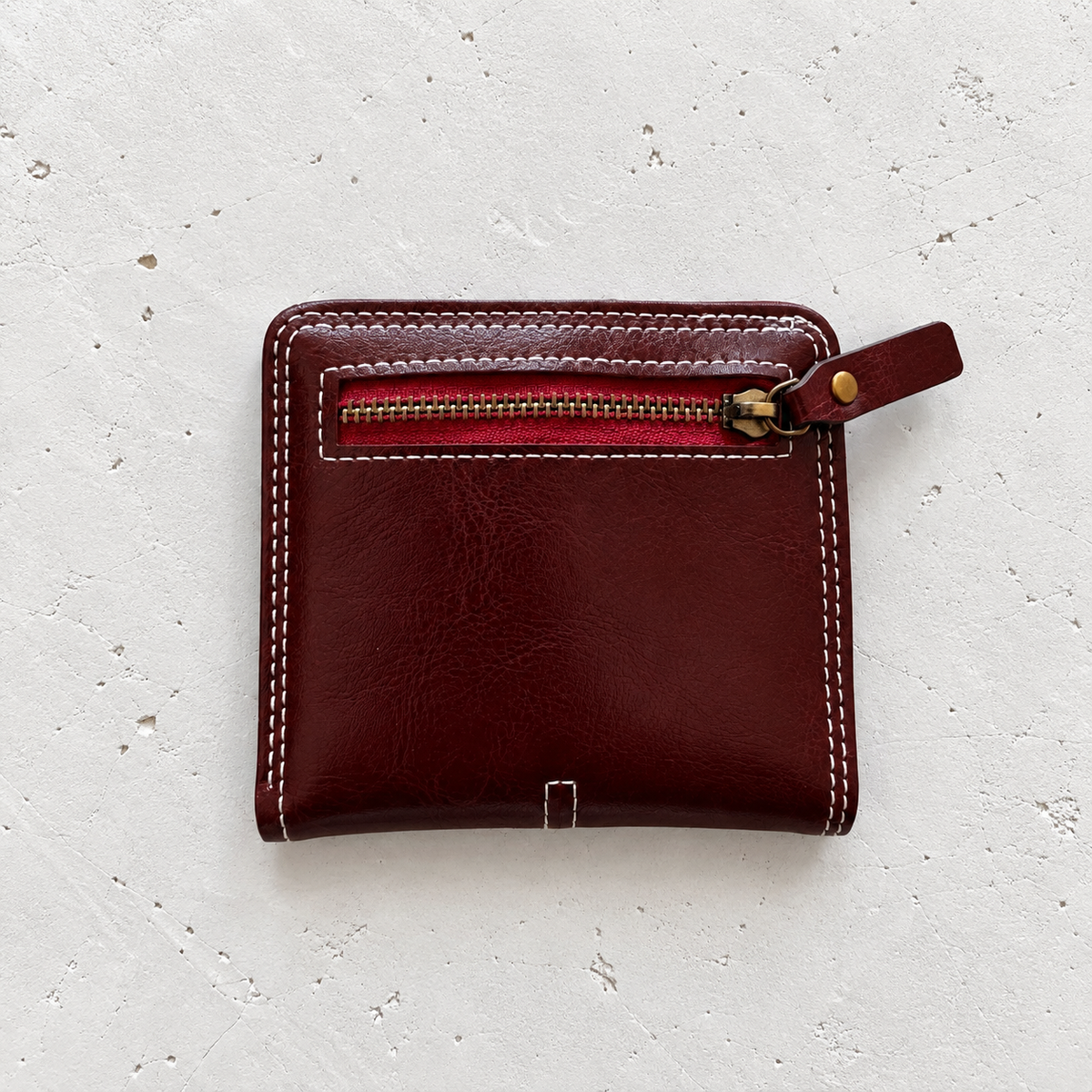 Burgundy Cross Wallet