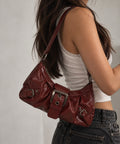 Chic Burgundy Shoulder Bag