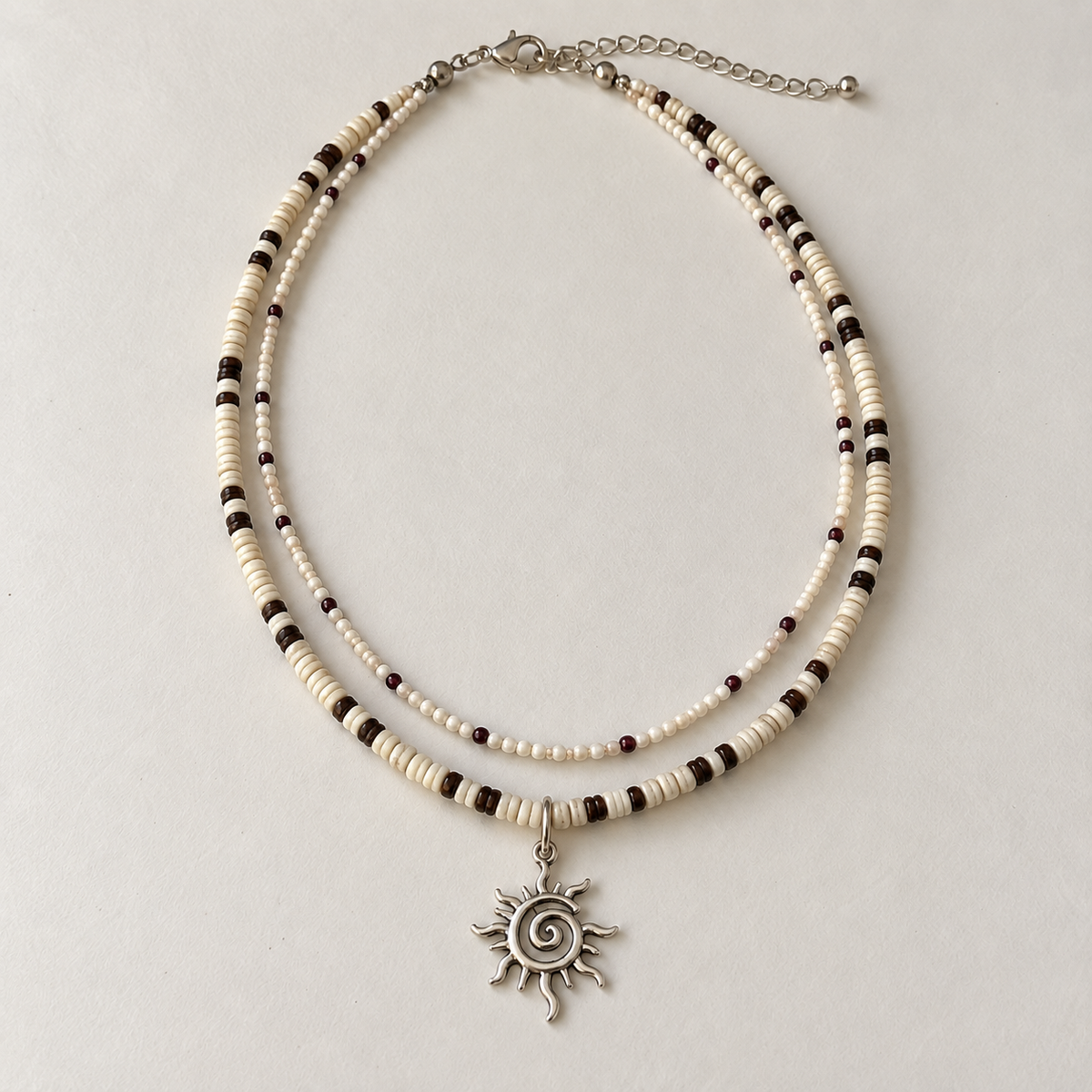 Beaded Solar Necklace Set
