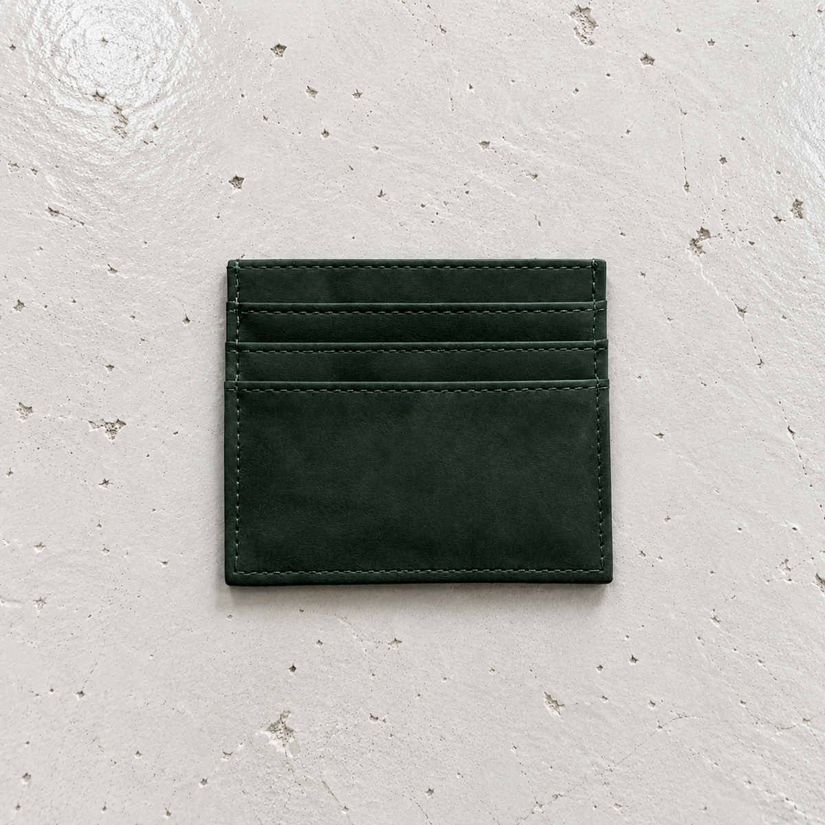 Minimalist Green Square Cardholder
