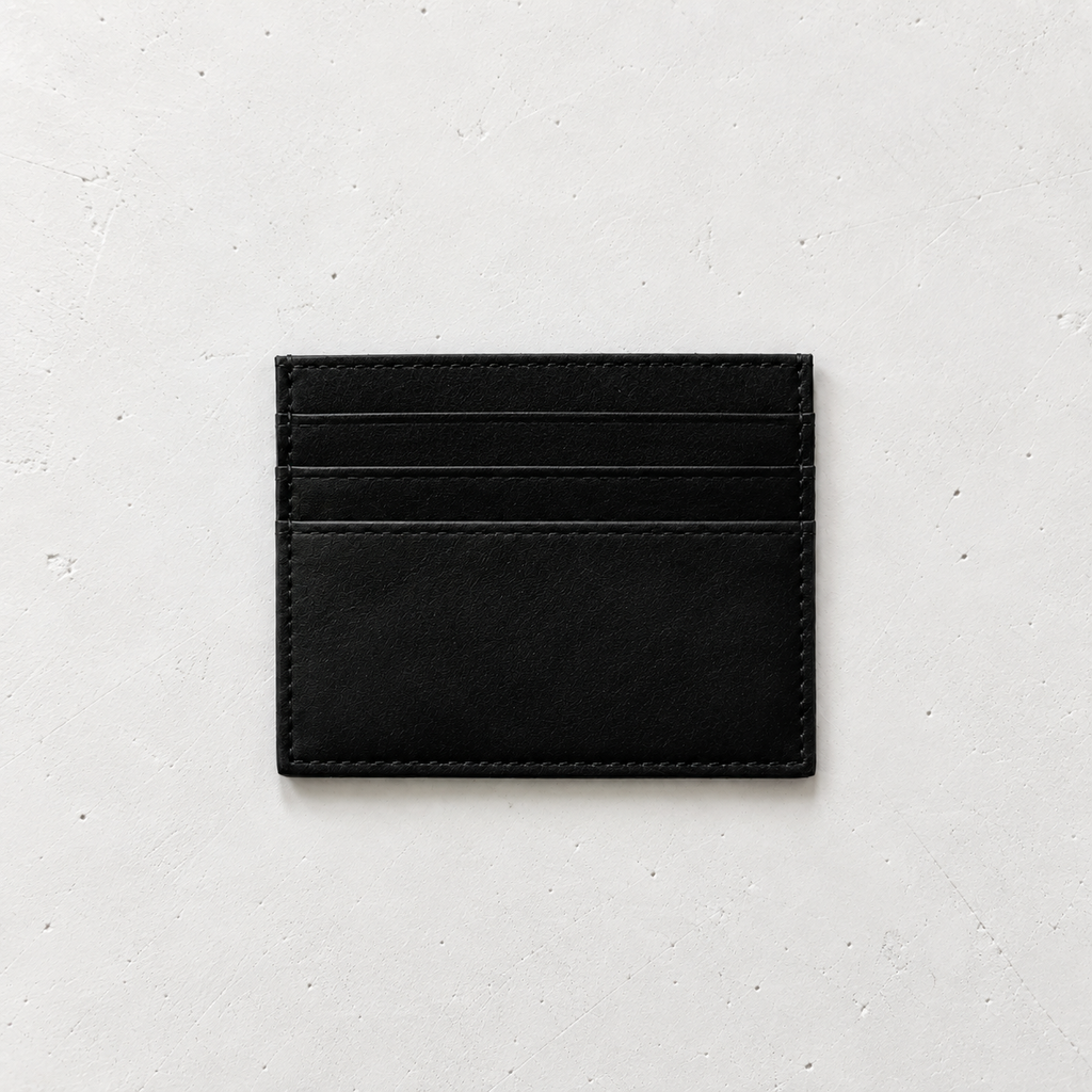 Minimalist Black Square Cardholder