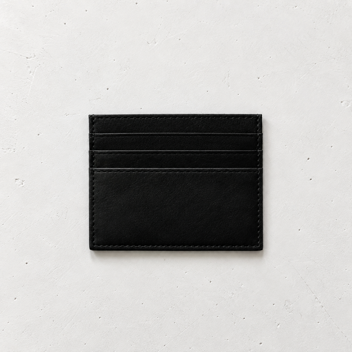 Minimalist Black Square Cardholder