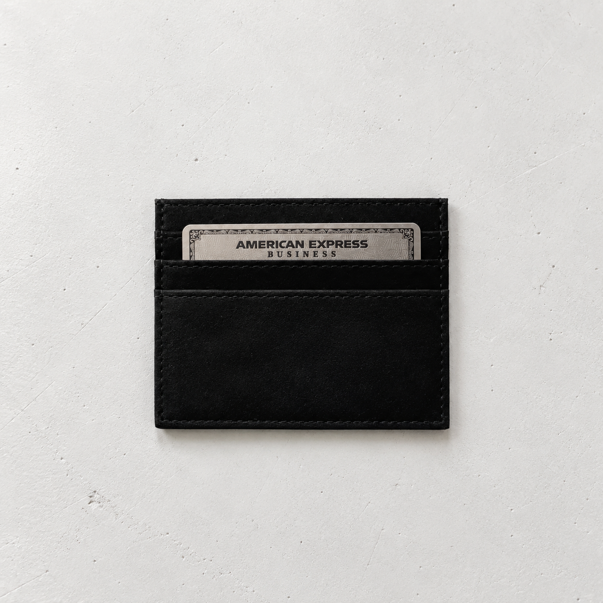 Minimalist Black Square Cardholder
