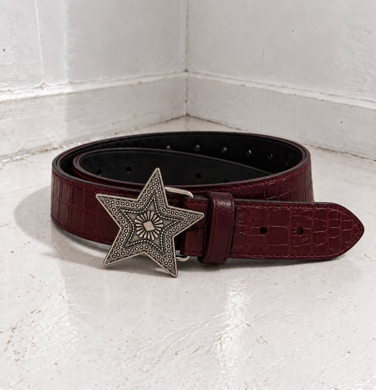 Vintage Western Star Buckle Belt