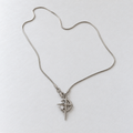 Cross And Moon Necklace